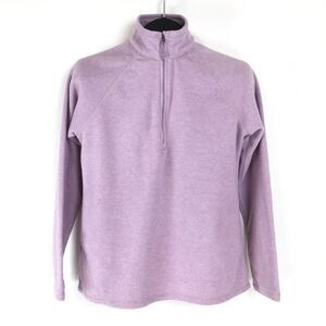 Eddie Bauer Fleece 1/4 Zip Pullover Sweatshirt Women's Small Mock Neck Outdoor